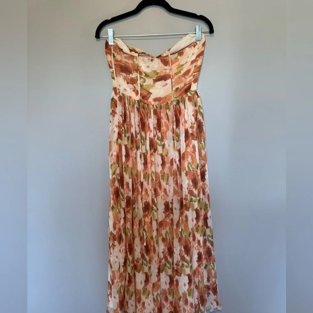 Abercrombie & Fitch Drama Halter Maxi Dress Floral Size XS
